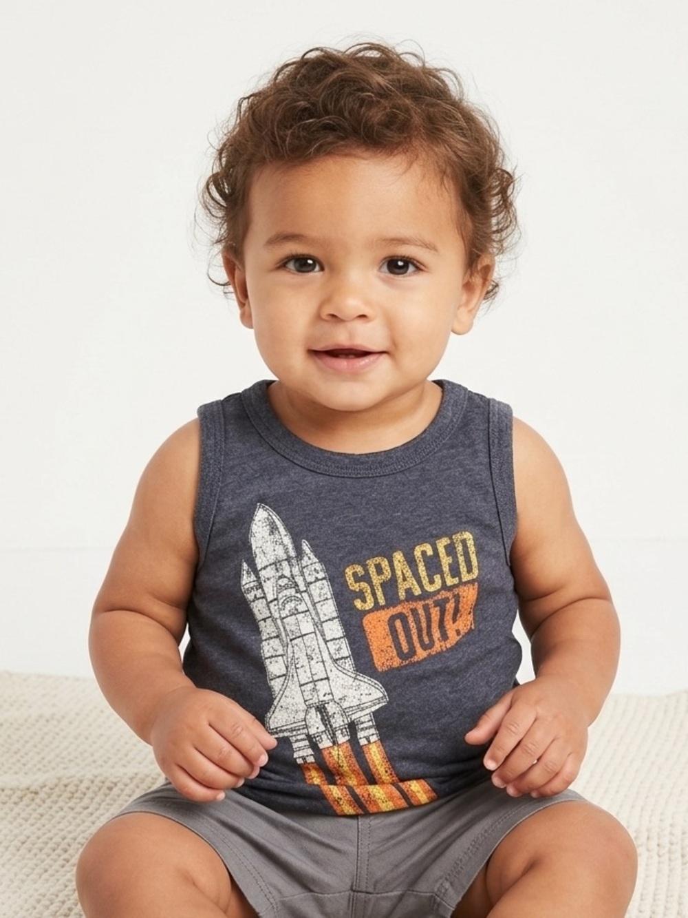 🎉 (12m) OshKosh B’gosh "Spaced Out" Space Shuttle Tank Top
